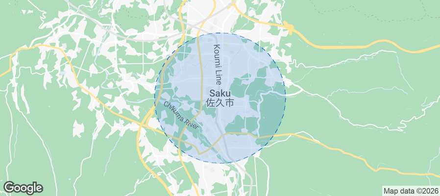 Saku Airbnb map